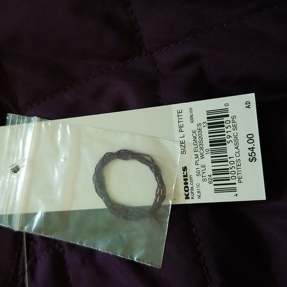 Croft & Barrow Purple PL jacket - Picture 4 of 4